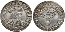 Zygmunt I Stary, Grosz Gdańsk 1532 - OTWARTA korona RRRR