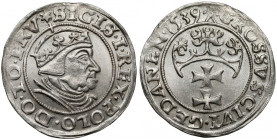 Zygmunt I Stary, Grosz Gdańsk 1539 - PRV - b.rzadki RRRR