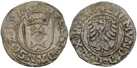 Zygmunt I Stary, Szeląg Gdańsk 1524 - pierwszy R4