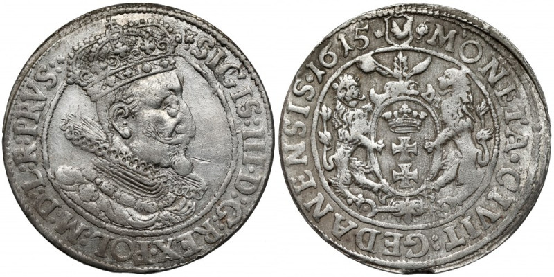 Zygmunt III Waza, Ort Gdańsk 1615 - typ II - Ammon Przedstawiciel II typu ortów ...