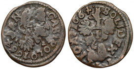 Jan II Kazimierz, Boratynka koronna 1664 - destrukt