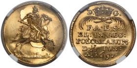 August II Mocny, Dukat koronacyjny 1697, Drezno