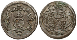 August II Mocny, Halerz 1727 IGS, Drezno