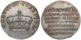 August III Sas, Żeton koronacyjny 1734
