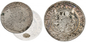 August III Sas, 1/2 szóstaka (Trojak) Lipsk 1753 - 1/2 Sz R4