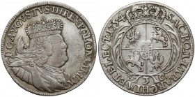 August III Sas, Trojak Lipsk 1754