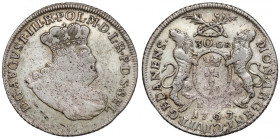 August III Sas, Złotówka Gdańsk 1763 REOE