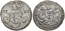 August III Sas, Trojak Gdańsk 1760 REOE