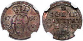 August III Sas, Szeląg Toruń 1760 - rozety
