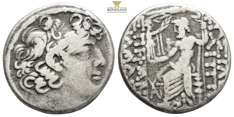 Seleukid Empire, Antiochos VIII Epiphanes AR Tetradrachm. (14.25g, 26.6mm) Antio...