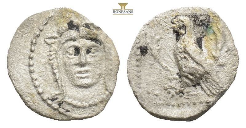 Cilicia, uncertain mint AR Obol. (0.55g, 11.6mm) Circa 4th century BC. Facing he...