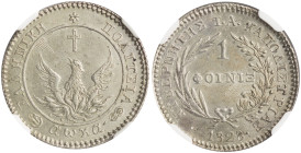 GREECE. Iohannes Kapodistrias, as Governor, 1827-1831. 1 Phoenix 1828 (Silver, 22 mm, 4.16 g, 6 h), dies prepared by the engraver Chatzi-Grigoris Piro...