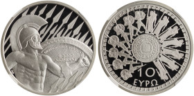 GREECE. Third Greek Republic, 1974-present. 10 Euro 2020 (Silver, 40 mm, 34.10 g, 12 h), commemorating the 2500 years from the battle of Thermopylae, ...