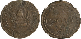 IONIAN ISLANDS, Septinsular Republic. Under Russian-Ottoman supremacy. n/a, 1800-1807. 5 Gazzettai 1801 (Copper, 32 mm, 22.80 g, 6 h), Corfu, denomina...
