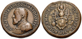 ITALY. Collalto. Giovanni Battista II, Count, b. 1514-after 1570. Medal (Bronze, 36 mm, 38.55 g, 6 h), by Gianfederico Bonzagna (also known as Federic...