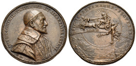FRANCE. Antoine de Loménie, Councilor and Secretary of State, 1560-1638. Medal (Bronze, 47 mm, 33.41 g, 12 h), an old (original?) cast, attributed to ...