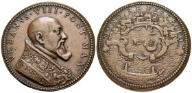 ITALY, Papal States. Rome. Urban VIII (Maffeo Barberini), 1568-1623-1644. Medal (Bronze, 43.5 mm, 23.27 g, 12 h), struck, by Alessandro Astesano (1604...