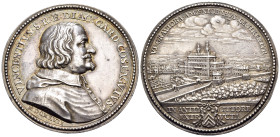 ITALY, Papal States. Rome. Vicenzo Costaguti, Cardinal, 1612-1643-1660. Medal (Silver, 42 mm, 36.12 g, 12 h), by A. Hamerani, on the start of the cons...