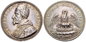 ITALY, Papal States. Rome. Clement IX (Giulio Rospigliosi), 1667-1669. Medal (Silver, 35 mm, 20.61 g, 12 h), by Alberto Hamerani, Rome, Anno I = 1667....