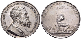 FRANCE. Michelangelo, 1475-1564. Medal (Silver, 56 mm, 79.84 g, 12 h), an original struck example, by Gérard Léonard Hérard (1637?-1675), Paris, 1673....