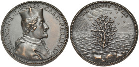 ITALY. Florence. Francesco Nerli, il Giovane, Metropolitan Archibishop of Florence and Cardinal, 1636-1670-1673-1708. Medal (Bronze, 43 mm, 37.49 g, 1...