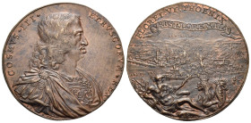 ITALY, Tuscany. Florence. Cosimo III de' Medici, Grand Duke, 1642-1670-1723. Medal (Copper, 45 mm, 32.55 g, 12 h), by the Austrian engraver J.L.V Wolf...