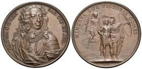 ITALY, Savoy. Carlo Emanuele III, Duke of Savoy and King of Sardinia, 1730-1773. Medal (Bronze, 55 mm, 79.27 g, 12 h), by J. A. Dassier on the Carlo E...