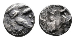 Celtic Eastern Celtic Tribes. Late 2nd. Century BC. Silver Obol ( 7 mm, 0,28 g.) Celticized head of Zeus. Rev. Rider. About good very fine and nicely ...