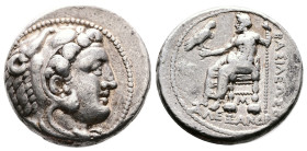 Alexander III ‘the Great’, 336-323 BC. Silver Tetradrachm ( 26 mm, 17.19 g.). Posthumous issue, Babylon mint, struck under Stamenes or Archon, circa 3...