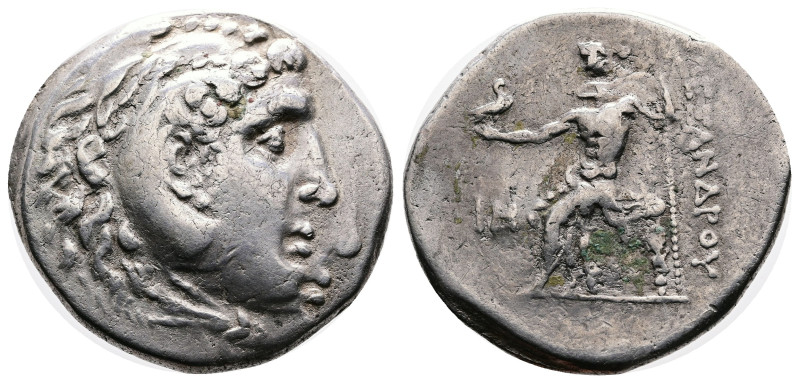 Alexander III ‘the Great’, 336-323 BC. Silver Tetradrachm ( 30 mm, 16.48 g.). Pe...