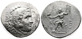 Alexander III ‘the Great’, 336-323 BC. Silver Tetradrachm ( 35.5 mm, 14.35 g.). Lykia, Phaselis Dated CY 12= 207/6 BC. Civic issue in the name and typ...