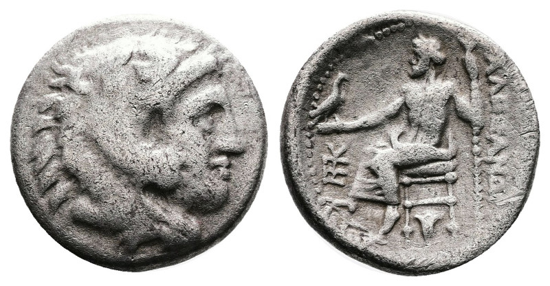 Kings of Macedon. Alexander III 'the Great', 336-323 BC. AR Drachm ( 16 mm, 4.12...