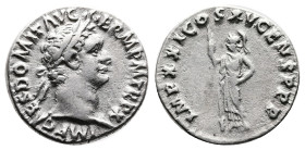 Domitian, 81-96 AD. Silver Denarius ( 18 mm, 3.47 g.). Rome, 90-91 AD. IMP CAES DOMIT AVG GERM P M TR P X Laureate head of Domitian to right. Rev. IMP...