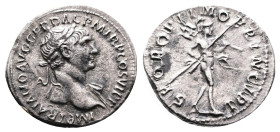 Trajan, 98-117 AD. Silver Denarius ( 20.5 mm, 3.25 g.). 112-114 AD. Rome. IMP TRAIANO AVG GER DAC PM TRP COS VI P P, laureate head of Trajan to right,...