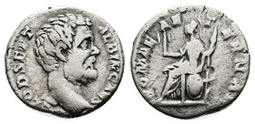 Clodius Albinus, as Caesar, 193-195 AD. Silver Denarius ( 18 mm, 3.16 g.), Rome. D CLOD SEPT ALBIN CAES Bare head of Clodius Albinus to right. Rev. RO...