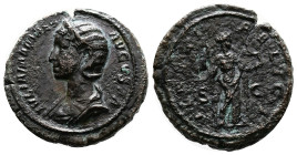 Julia Mamaea, 222-235 AD. Copper As ( 27 mm, 13.22 g.). Rome, 224 AD. IVLIA MAMAEA AVGVSTA Diademed and draped bust of Julia Mamaea to left. Rev. VENE...