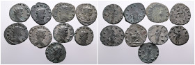 Roman Imperial, Selection of 9 Billon Antoniniani of Gallienus. Very Fine- Good Very Fine. SOLD AS SEEN, NO RETURN!