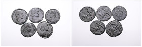 Roman Imperial, Selection of 5 Bronze Centenionalis of Constantius II. Very Fine- Good Very Fine. SOLD AS SEEN, NO RETURN!