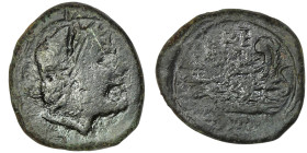 SPAIN. Carteia. (Circa 100-43 BC).
AE Semis (20mm, 6,23g)