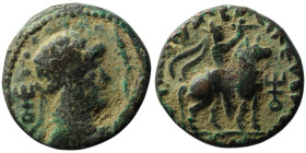 KUSHAN KINGS OF INDIA. Vima Takhto (Soter Megas) (Circa 55-105). 
AE Tetradrachm (21mm, 8,44g)