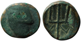 Eastern Celtic Tribes, Imitation of Macedonian issue under Philip V and Perseus (2nd century BC)
AE Bronze (18mm, 5,33g)