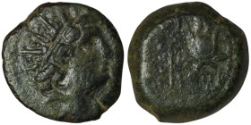 SELEUKID KINGS. Cleopatra Thea and Antiochos VIII (125-121 BC). Ake-Ptolemaïs
AE Bronze (16mm, 4,77g)