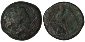 PTOLEMAIC KINGS of EGYPT. Ptolemy II Philadelphos (285-246 BC).
AE Bronze (19mm, 4,38g)