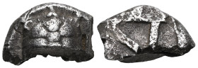 Greek Coins Silver tetradrachm, 456-431BC. Islands off Attica, Aegina. Sea-tortoise (Chelone Caouana) or common loggerhead turtle. / Incuse square div...