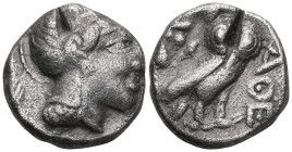 GREEK COINS ATTICA. Athens.(Circa 454-404 BC).Tetradrachm. Obv : Helmeted head of Athena right. Rev : AΘE. Owl standing right, head facing; olive spri...