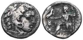 Kingdom of Macedon. Alexander III 'the Great' AR Drachm.Kingdom of Macedon. Alexander III 'the Great' AR Drachm. Kolophon, circa 310-301 BC. Struck un...