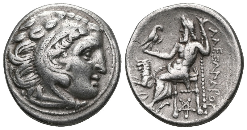 Greek Coins Alexander III 'the Great' AR Drachm, Kolophon Kings of Macedon. Alex...