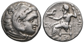 Greek Coins Kings of Macedon, Alexander III 'the Great', AR Drachm, (Silver), 336-323 BC. Sardes. Obv: Head of Herakles right, wearing lion skin. Rev:...