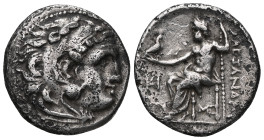 Greek Coins Kings of Macedon. Alexander III 'the Great', AR Drachm, (Silver) , 336-323 BC. Abydos. ? Obv:Head of Herakles right, wearing lion skin Rev...