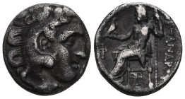 Kings of Macedon. Kolophon. Alexander III "the Great" 336-323 BC. Drachm AR Head of Herakles to right, wearing lion skin headdress / [Α]ΛΕΞΑΝΔΡ[ΟΥ]; Z...